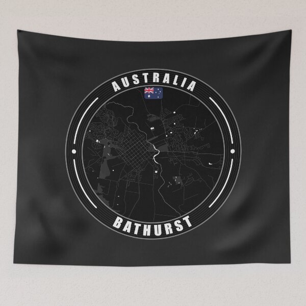 Item preview, Bathurst Australia City Map  designed and sold by Thistle-TShop.