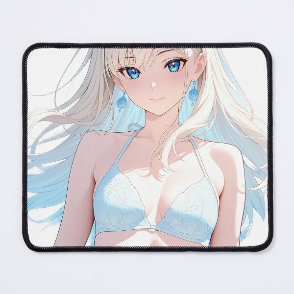 Item preview, Silver White Anime Bikini Girl designed and sold by Prime Anime Zone ★.