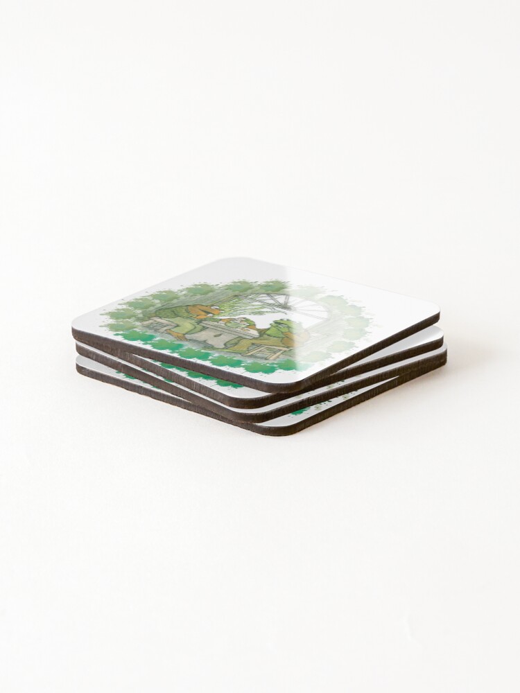 Thumbnail 4 of 5, Coasters (Set of 4), Frog and toad on table designed and sold by WhyNotStore.