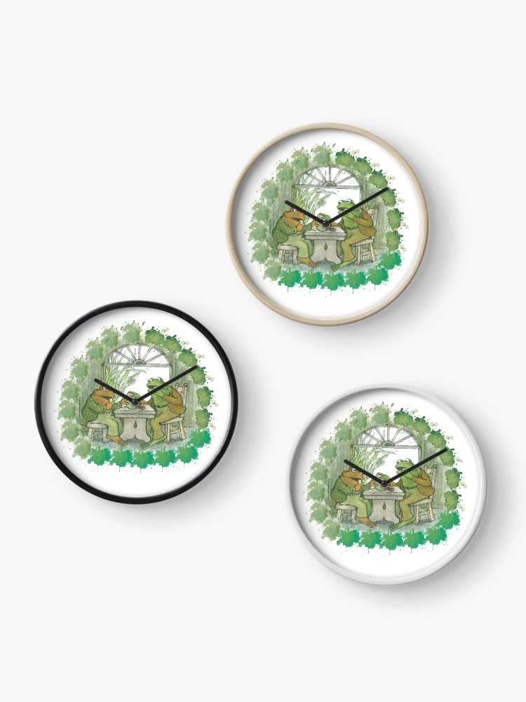 Thumbnail 3 of 4, Clock, Frog and toad on table designed and sold by FlareCraftStudio.