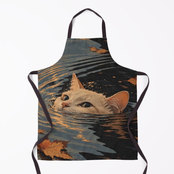 Item preview, Autumn Swim Cat designed and sold by H-Tsvetkova.
