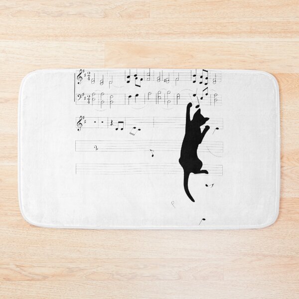Item preview, Playful Cat Climbing Musical Score designed and sold by SANTIAGOISNEROS.