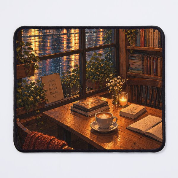 Item preview, Rainy Nights & Better Books designed and sold by H-Tsvetkova.