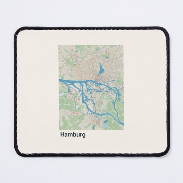 Item preview, Hamburg Minimalistic Map Art designed and sold by MapsNerd.