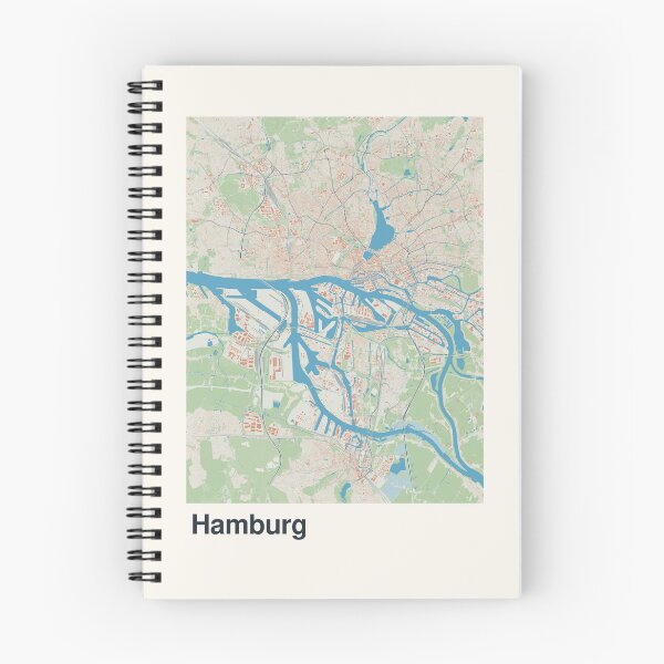 Item preview, Hamburg Minimalistic Map Art designed and sold by MapsNerd.
