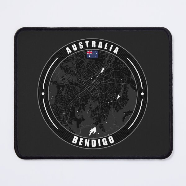 Item preview, Bendigo Australia City Map  designed and sold by Thistle-TShop.
