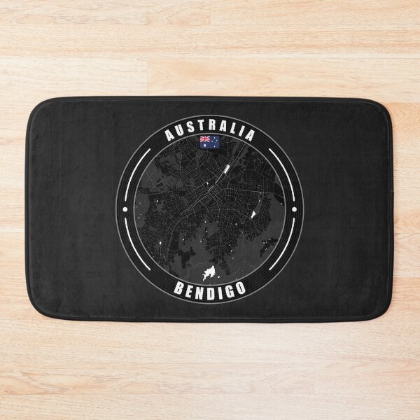 Item preview, Bendigo Australia City Map  designed and sold by Thistle-TShop.
