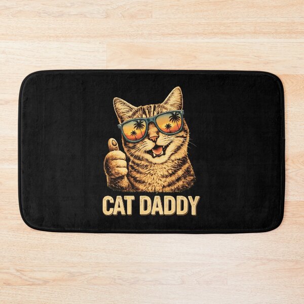 Item preview, Cat Daddy Retro Cat Sunglasses Cool Cat Dad Gift Fathers Day designed and sold by Dmo3HarkoArt.