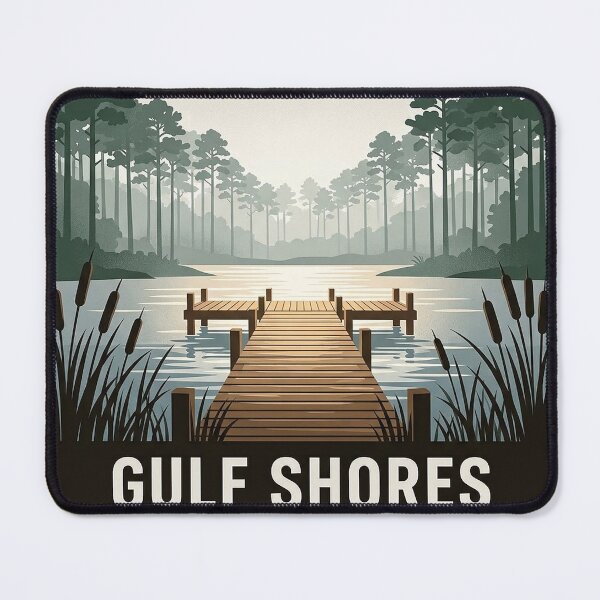Item preview, Lake Shelby Fishing Pier Sticker - Gulf State Park Gulf Shores Alabama designed and sold by DetourDgn.