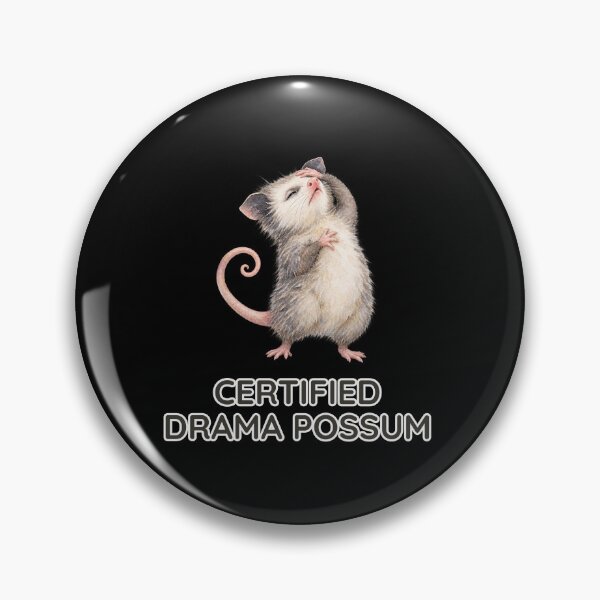 Item preview, Certified Drama Possum Funny Opossum Watercolor designed and sold by Ela-graphicwiz.