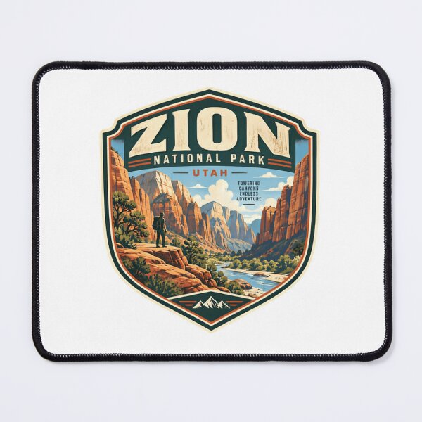 Item preview, Zion National Park Utah Towering Canyons Endless Adventure Hiker Traveler Outdoors designed and sold by Star3NowForMe.