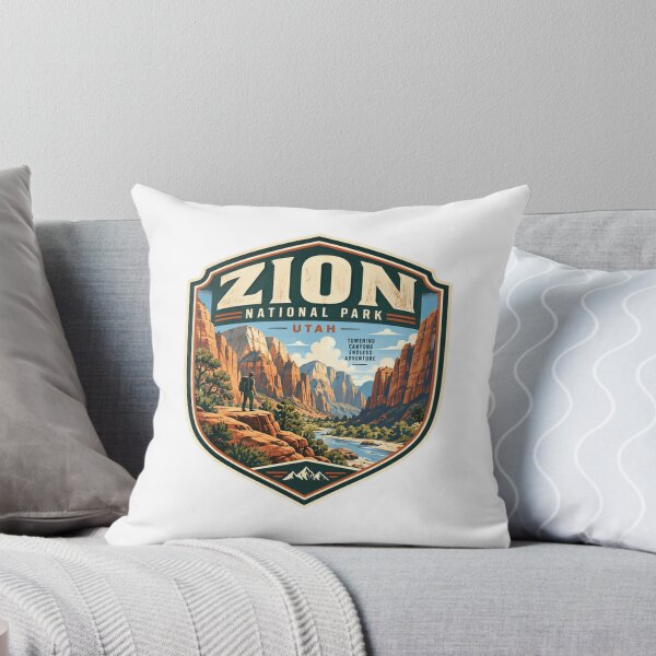 Item preview, Zion National Park Utah Towering Canyons Endless Adventure Hiker Traveler Outdoors designed and sold by Star3NowForMe.
