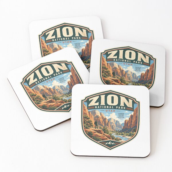 Item preview, Zion National Park Utah Towering Canyons Endless Adventure Hiker Traveler Outdoors designed and sold by Star3NowForMe.