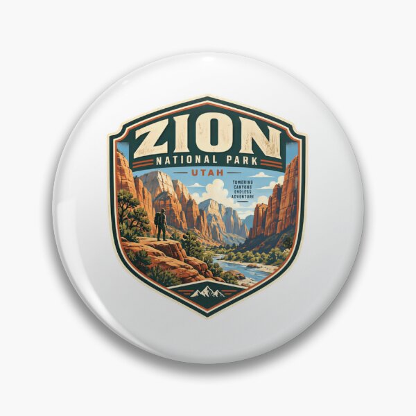 Item preview, Zion National Park Utah Towering Canyons Endless Adventure Hiker Traveler Outdoors designed and sold by Star3NowForMe.