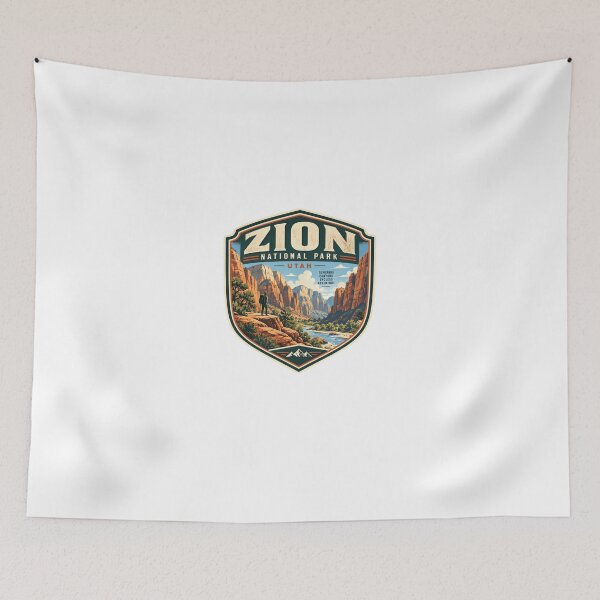 Item preview, Zion National Park Utah Towering Canyons Endless Adventure Hiker Traveler Outdoors designed and sold by Star3NowForMe.