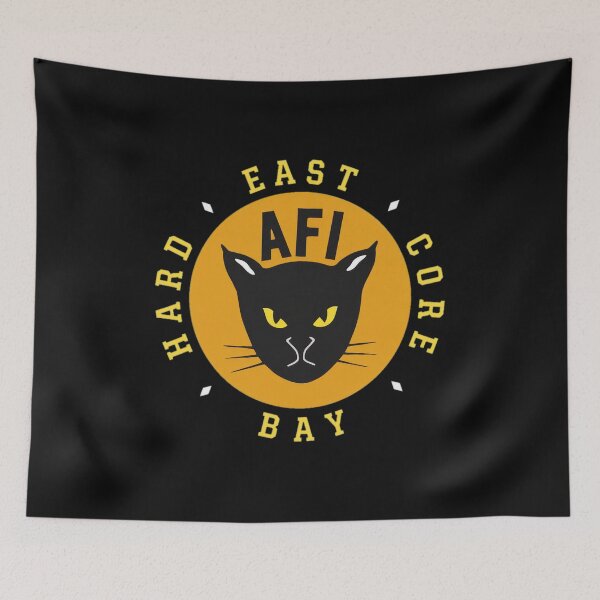 Item preview, East AFI Hard Core Bay Black Cat Emblem designed and sold by AYNASTACIA.