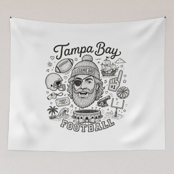Item preview, Tampa Bay Game Day Football Fan  designed and sold by cortlandshetley.