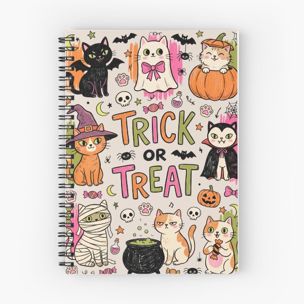 Item preview, Trick or Treat Halloween Cats designed and sold by dudelinart.