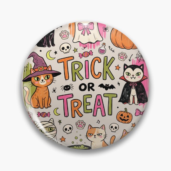 Item preview, Trick or Treat Halloween Cats designed and sold by dudelinart.