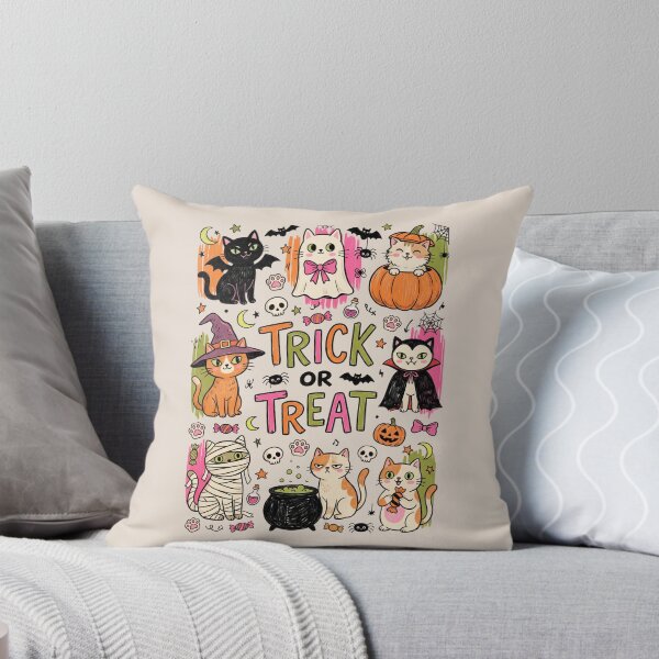 Item preview, Trick or Treat Halloween Cats designed and sold by dudelinart.