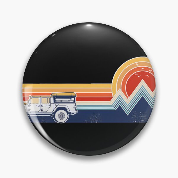 Item preview, Retro Off-Road Adventure Sunset Mountains Vehicle Graphic designed and sold by YarningsandYear.