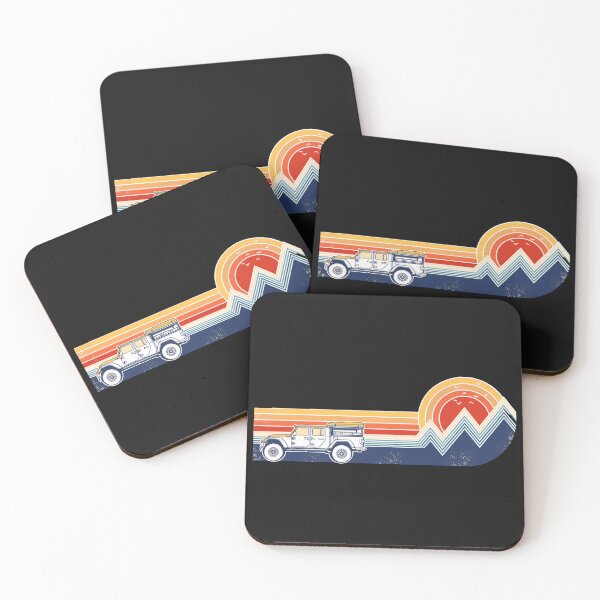 Item preview, Retro Off-Road Adventure Sunset Mountains Vehicle Graphic designed and sold by YarningsandYear.