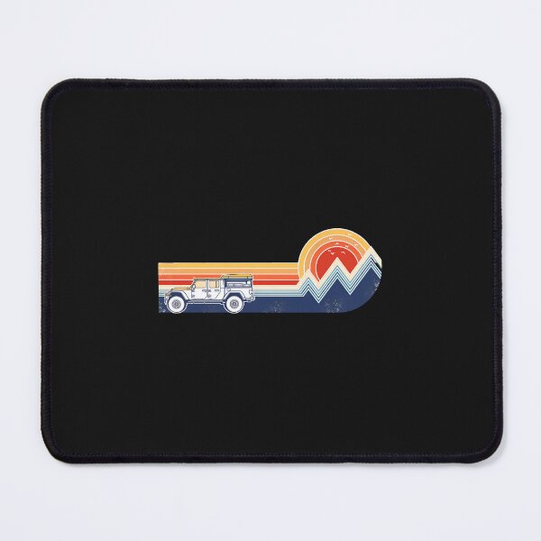 Item preview, Retro Off-Road Adventure Sunset Mountains Vehicle Graphic designed and sold by YarningsandYear.