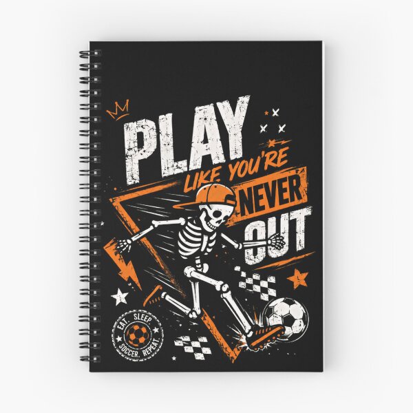 Item preview, Play Like You're Never Out Soccer Player Athlete designed and sold by SkeletonsDanger.