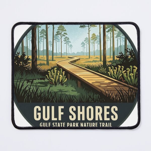 Item preview, Gulf State Park Nature Trail Boardwalk Sticker - Gulf Shores Alabama designed and sold by DetourDgn.
