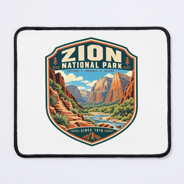 Item preview, Zion National Park Explore Preserve Belong Since 1919 Utah National Park Visitor Travel Souvenir designed and sold by Star3NowForMe.