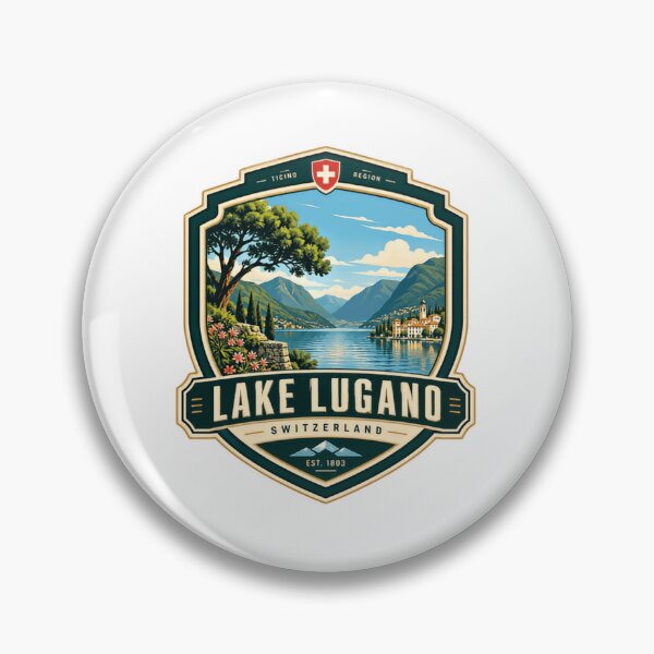 Item preview, Lake Lugano Switzerland Ticino Region Travel Souvenir designed and sold by Star3NowForMe.