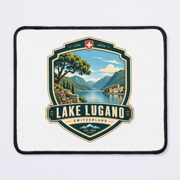 Item preview, Lake Lugano Switzerland Ticino Region Travel Souvenir designed and sold by Star3NowForMe.