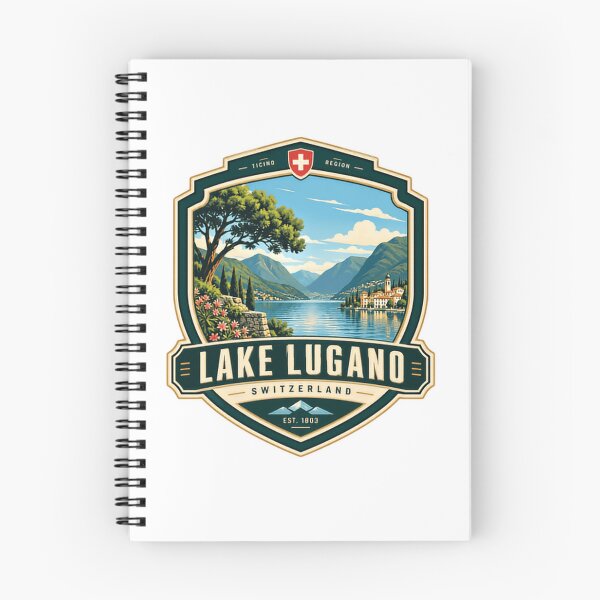 Item preview, Lake Lugano Switzerland Ticino Region Travel Souvenir designed and sold by Star3NowForMe.