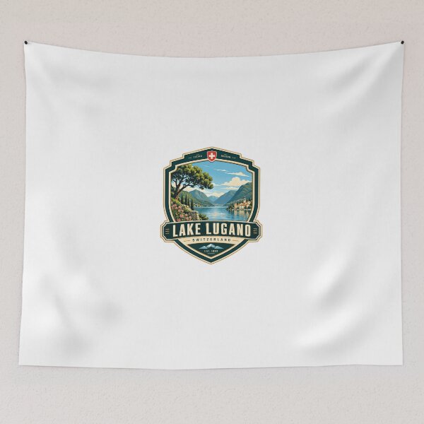 Item preview, Lake Lugano Switzerland Ticino Region Travel Souvenir designed and sold by Star3NowForMe.