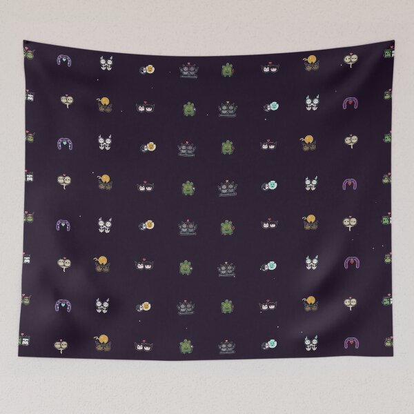 Item preview, Cute Monster Mash Vector Micro Icon Pattern Spooky Friends designed and sold by KungPowUnicorn.