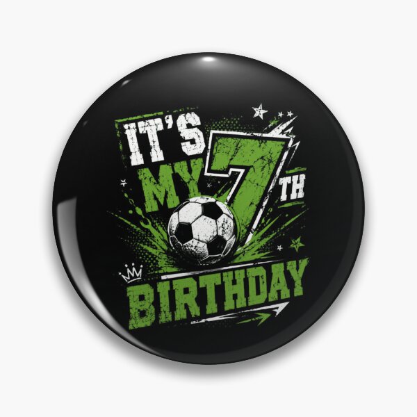 Item preview, It's My 7th Birthday Soccer Seven Year Old Celebration designed and sold by SkeletonsDanger.