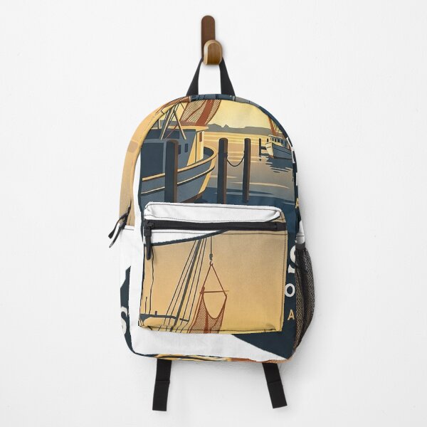 Item preview, Gulf Shores Shrimp Boat Harbor Crest Sticker - Alabama Seafood Coast designed and sold by DetourDgn.