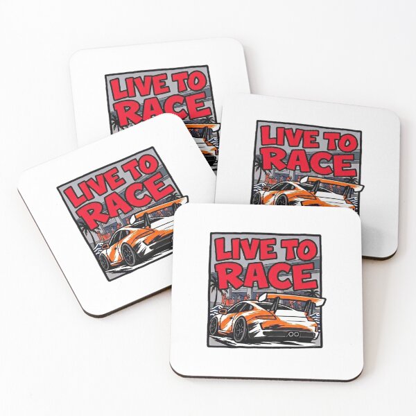Item preview, Live to Race – Retro Sports Car Racing Graphic designed and sold by IVES DESIGN.