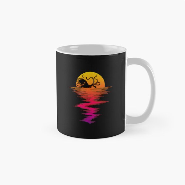 Item preview, Octopus Sunset Reflection Art designed and sold by YarningsandYear.