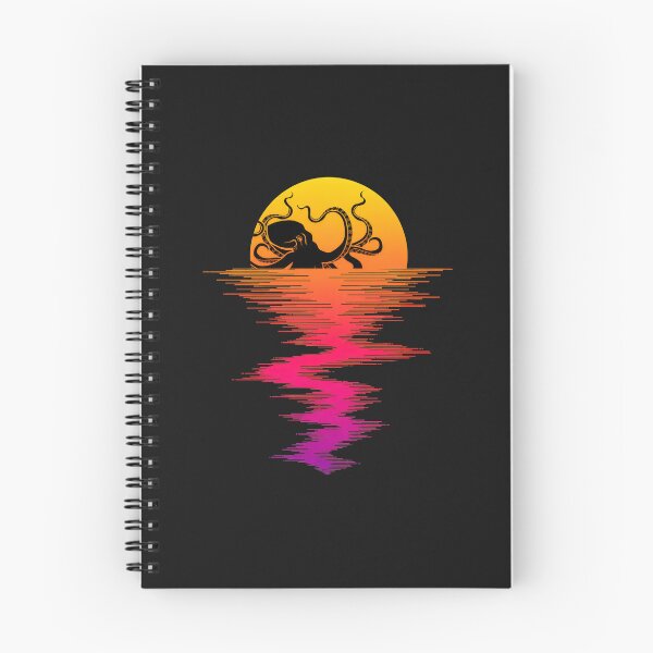 Item preview, Octopus Sunset Reflection Art designed and sold by YarningsandYear.