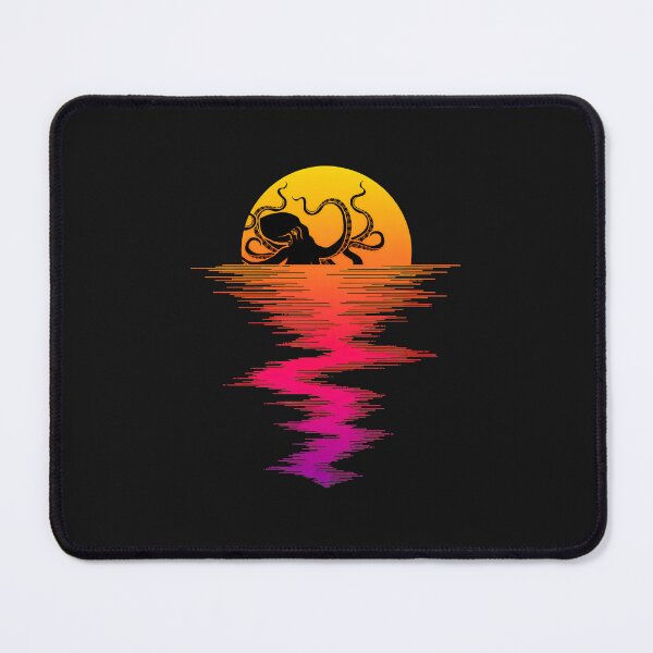 Item preview, Octopus Sunset Reflection Art designed and sold by YarningsandYear.