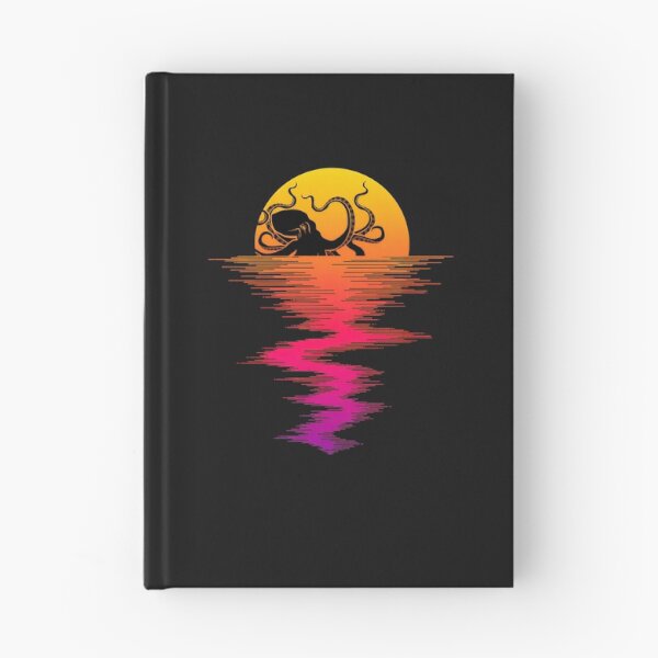 Item preview, Octopus Sunset Reflection Art designed and sold by YarningsandYear.