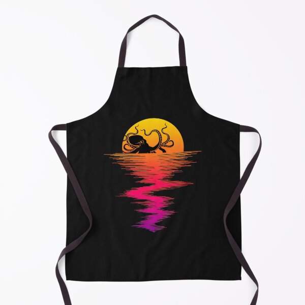 Item preview, Octopus Sunset Reflection Art designed and sold by YarningsandYear.