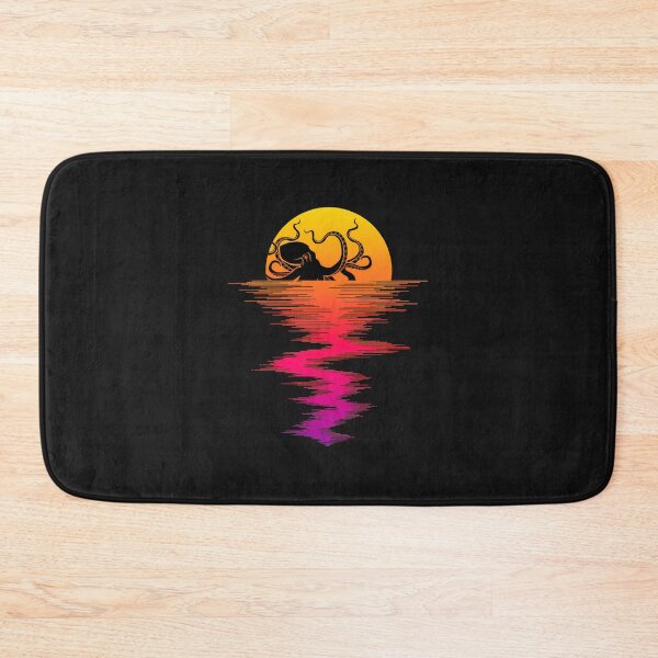 Item preview, Octopus Sunset Reflection Art designed and sold by YarningsandYear.