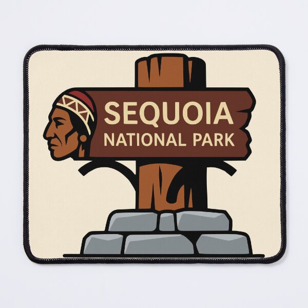 Item preview, Sequoia National Park Wooden Sign designed and sold by Travelpeak.