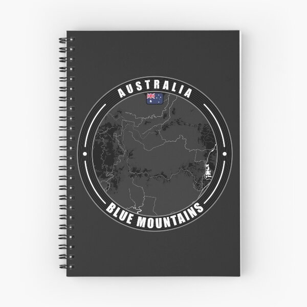 Item preview, Blue Mountains Australia City Map  designed and sold by Thistle-TShop.