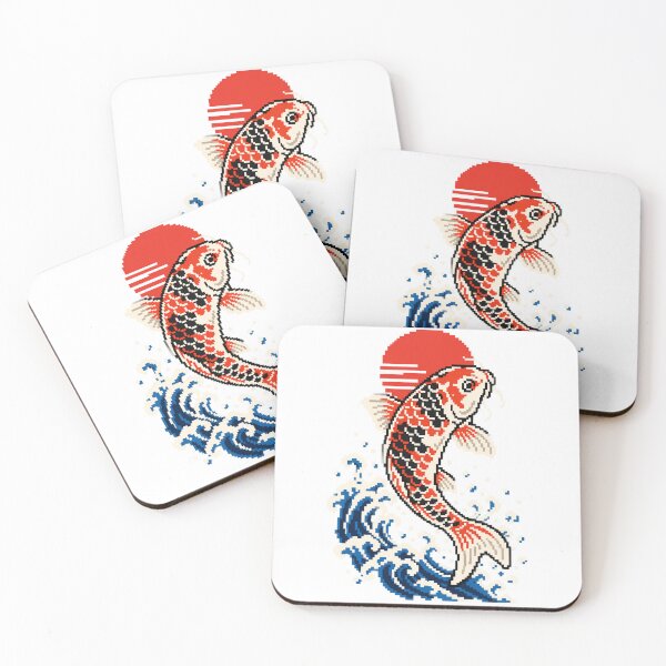 Item preview, Pixel Koi Fish – Retro Japanese Pixel Art designed and sold by KASUMINK.