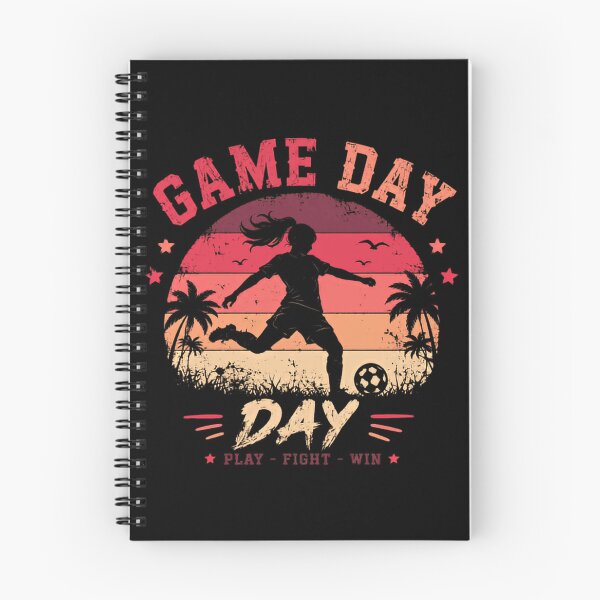 Item preview, Game Day Day Play Fight Win Soccer Player Girl Mom Dad Fan Football designed and sold by SkeletonsDanger.