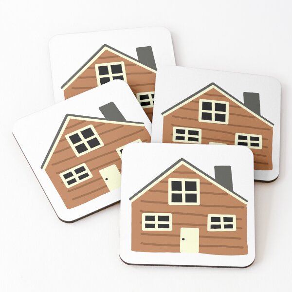 Item preview, Rustic Brown Wooden Cabin House designed and sold by raun.draw.