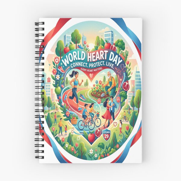Item preview, World Heart Day Community Health Promotional Illustration designed and sold by Solomon-Ent-144.